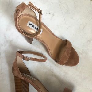 Mauve Velvet Block heel